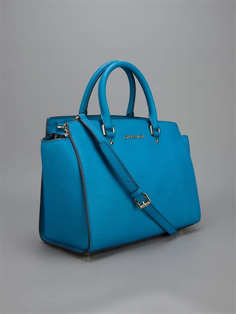 michael kors selma two tone blue|Amazon.com: Michael Kors Selma Saffiano.